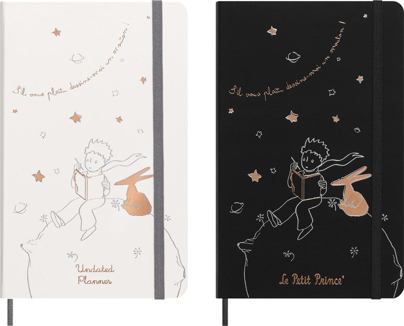 Moleskine Notizbuch Le Petit Prince, 130 × 210 mm, liniert, Leimbindung, Hardcover, 176 Seiten – schwarz