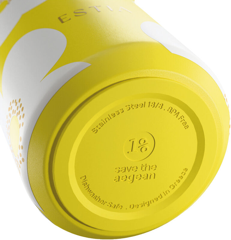 Estia Pulse Isolierflasche 500 ml – Doppelwandig 12 h Heiss/24 h Kalt, Edelstahl, Schraubdeckel