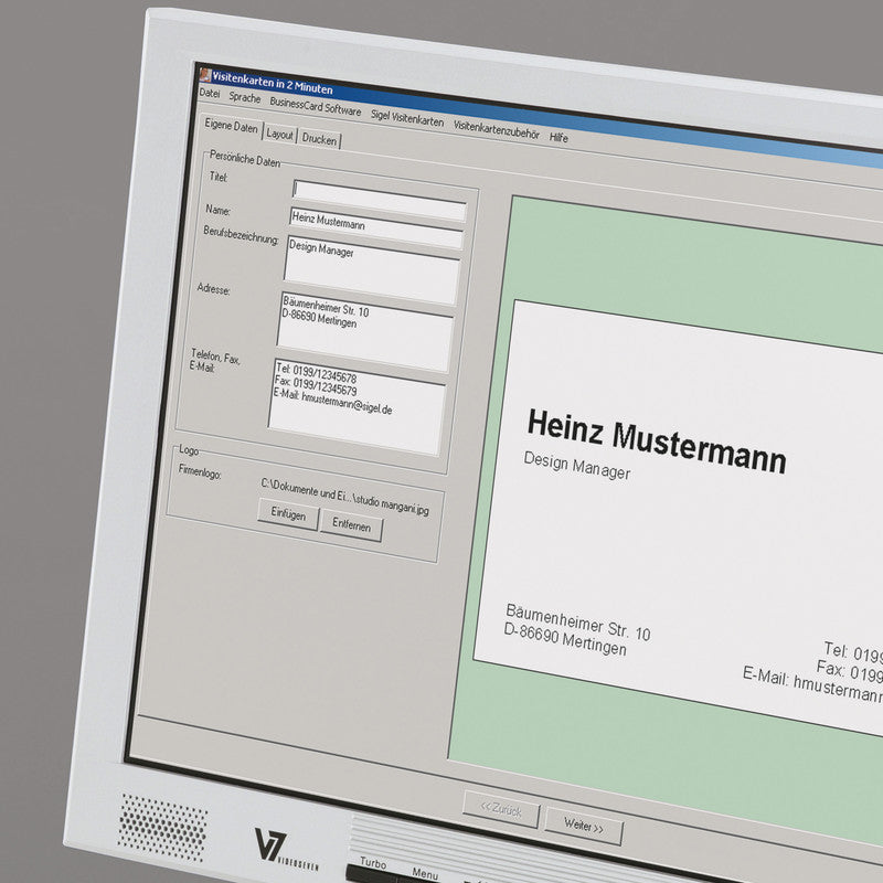 Sigel Visitenkarten, 85 × 55 mm – A4, 10 pro Blatt – 150 Karten – FSC-zertifiziert, beidseitig bedruckbar