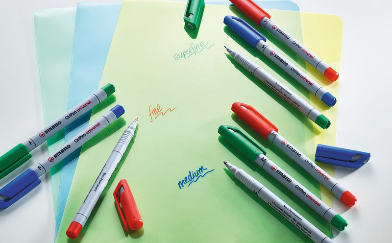 STABILO Non-Permanent-Marker OHPen – fein 0,7 mm – schwarz – trocken abwischbar