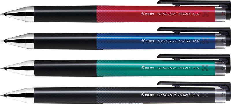 Pilot Synergy Point – Tintenroller, dokumentenecht, Druckmechanik, 0,25 mm, grün