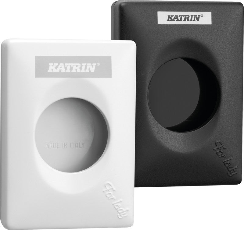 Katrin Hygienebeutelspender – Kunststoff, matt, 9,5 × 13,5 × 2,7 cm, für KATRIN Hygienebeutel Inclusive Refill