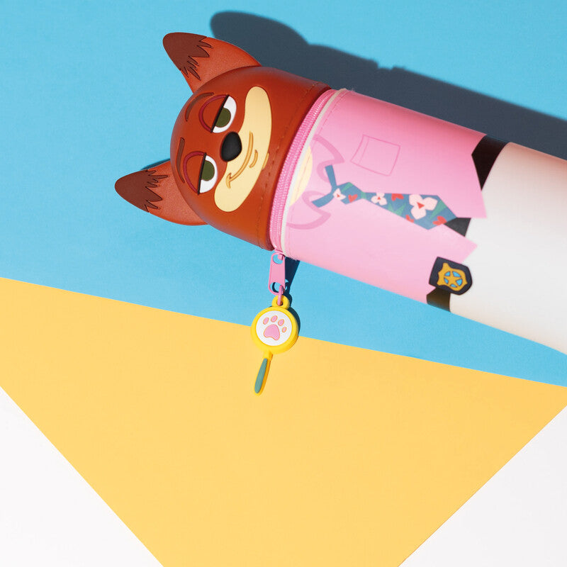 Disney Schlamperetui, Zootropolis 2 Nick Wilde, Mehrfarbig, Silikon, 7 × 18 cm
