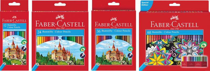 Faber-Castell Buntstifte – 48 Farben, im Kartonetui, Ø 2,8 mm, sechskantig, FSC