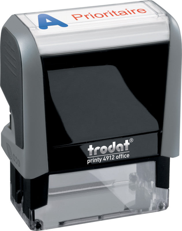 Trodat Motivstempel Printy 4912 – Motiv: Prioritaire, selbstfärbend, Kunststoff