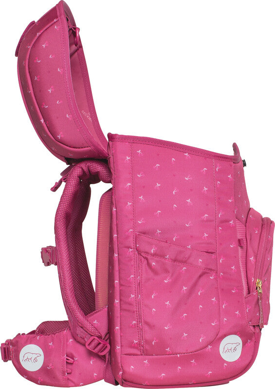 Beckmann Schulrucksack Plus Air – Cherry – aus recyceltem PET