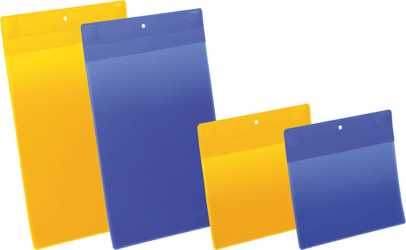 Durable Magnetische Kennzeichnungstasche – A5 quer – Blau – 10er-Pack