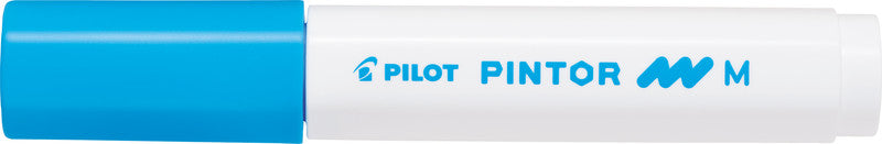 Pilot Pigment Marker Pintor – Rundspitze 1,5-2,2 mm – Sortiert – 6er-Set – Für dunkles Papier geeignet