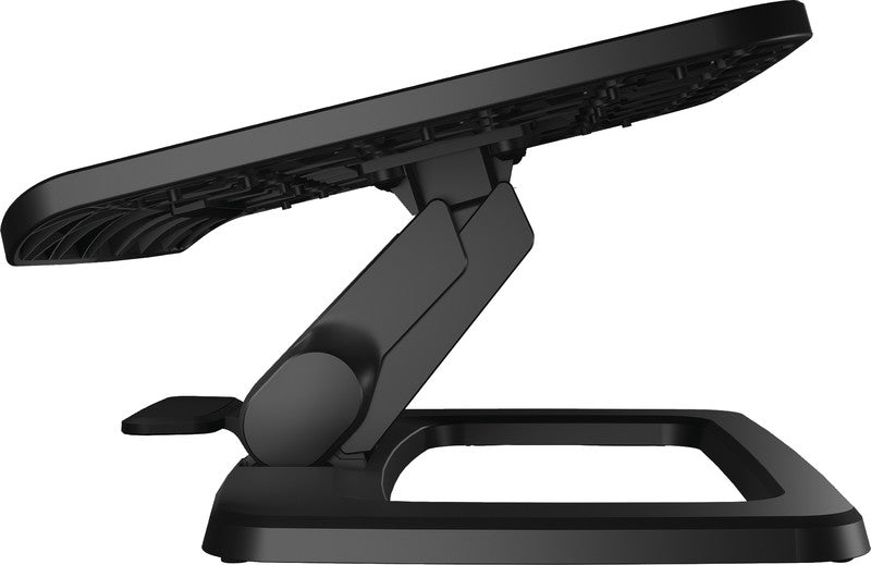 Fellowes Fussstütze Hana – 45 × 21,8 × 17,5 cm, Aluminium/Esche, schwarz