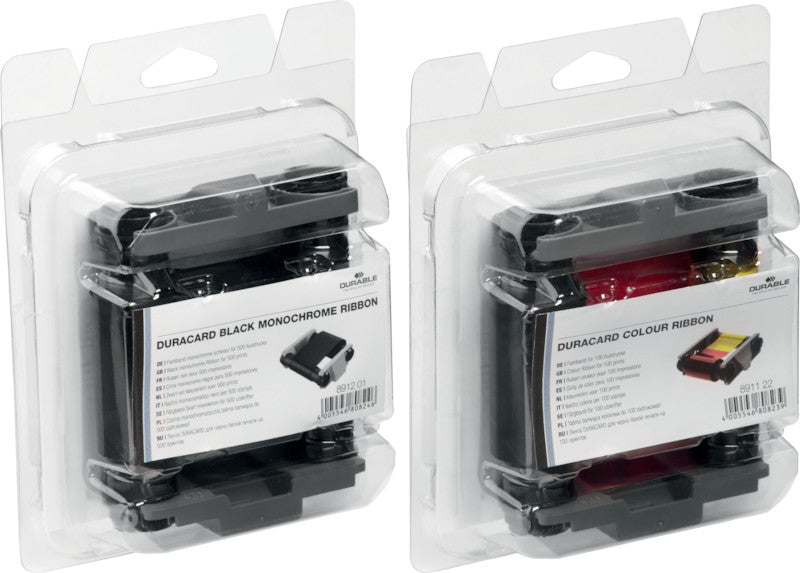 Durable Kartendrucker-Farbband Schwarz – 500 Karten – für Duracard ID 300