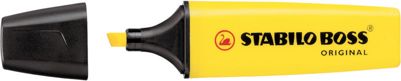 STABILO BOSS Original Textmarker Gelb – Keilspitze, 2–5 mm, Nachfüllbar