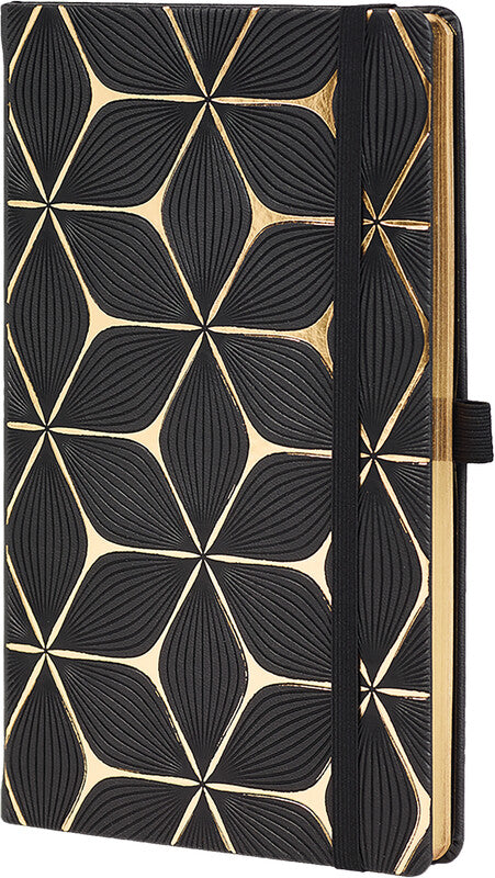 Castelli Notizbuch, 190 × 250 mm, liniert, Leimbindung, Hardcover, 192 Seiten, 80 g/m² – mehrfarbig