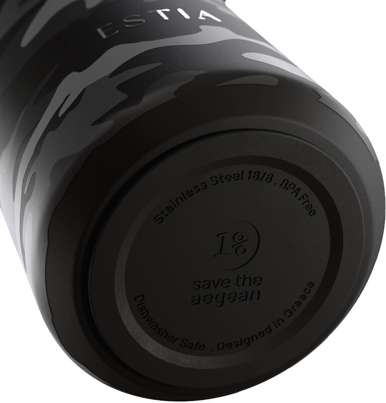 Estia Pulse Isolierflasche 500 ml – Doppelwandig 12 h Heiss / 24 h Kalt, Edelstahl, Schraubdeckel
