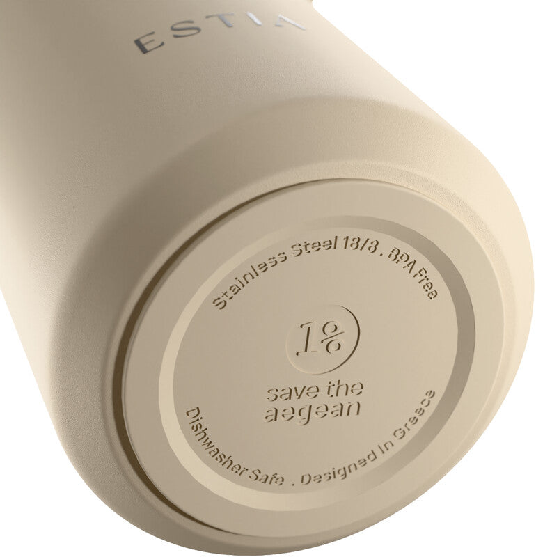 Estia Pulse Isolierflasche 500 ml – Doppelwandig 12 h Heiss / 24 h Kalt, Edelstahl, Schraubdeckel