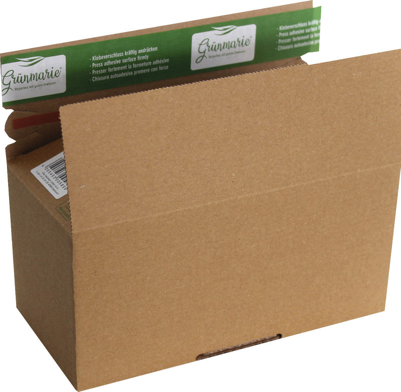 Grünmarie Aufrichtekarton, Braun – 200 × 100 × 100 mm
