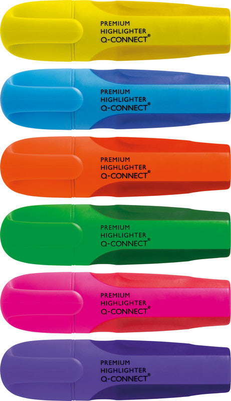 Q-CONNECT Blauer Textmarker – Keilspitze, 2–5 mm