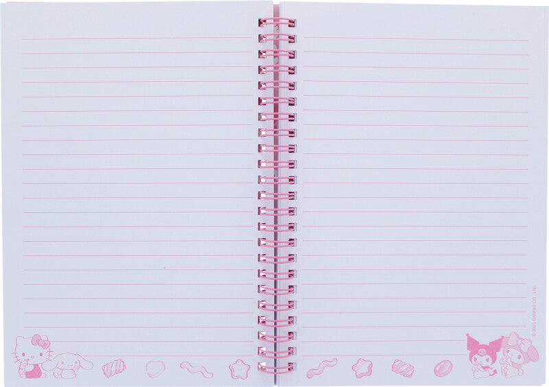Kitty sweets Hello Kitty Spiralbuch – A5 – Liniert – 160 Seiten – Spiralbindung, Mehrfarbig