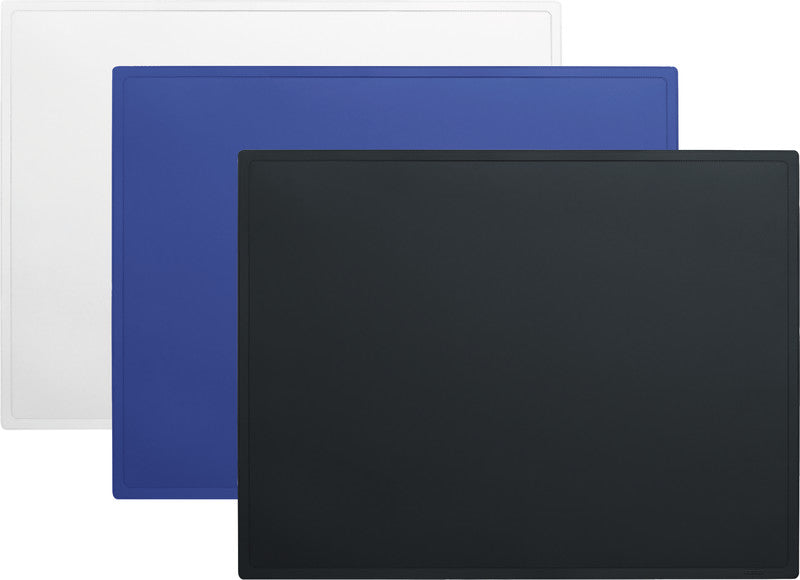 Hansa Schreibunterlage – Blau – 650 × 500 mm – Kunststoff, rutschfest