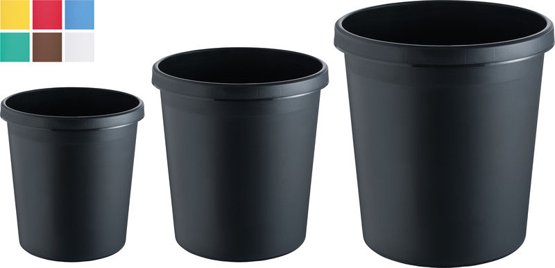 Helit Papierkorb the german – 18 l – Kunststoff, blau – Ø 315 × H 331 mm