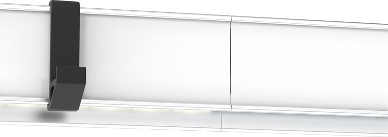 MAUL Whiteboard – 50 × 4,2 cm, magnetisch, inkl. 2 Haken, Verlängerungsadapter, Befestigungsmaterial