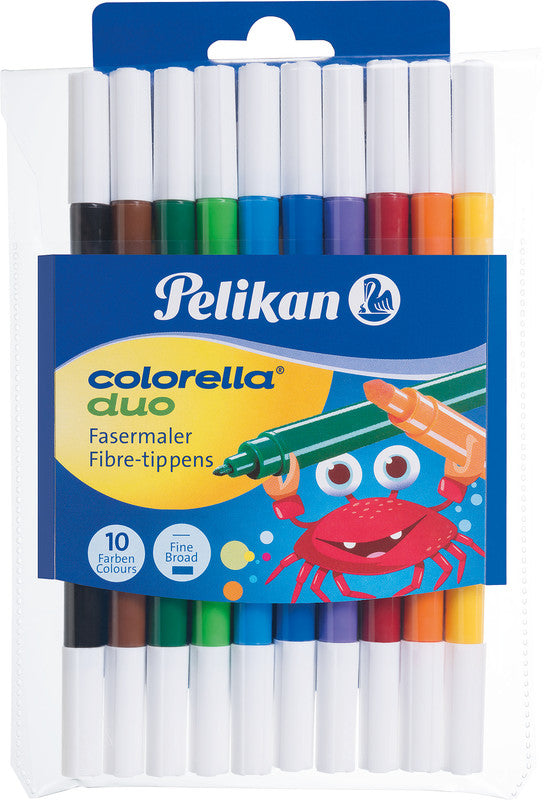 Pelikan Fasermaler, Strichbreite 2 mm, 10 Farben