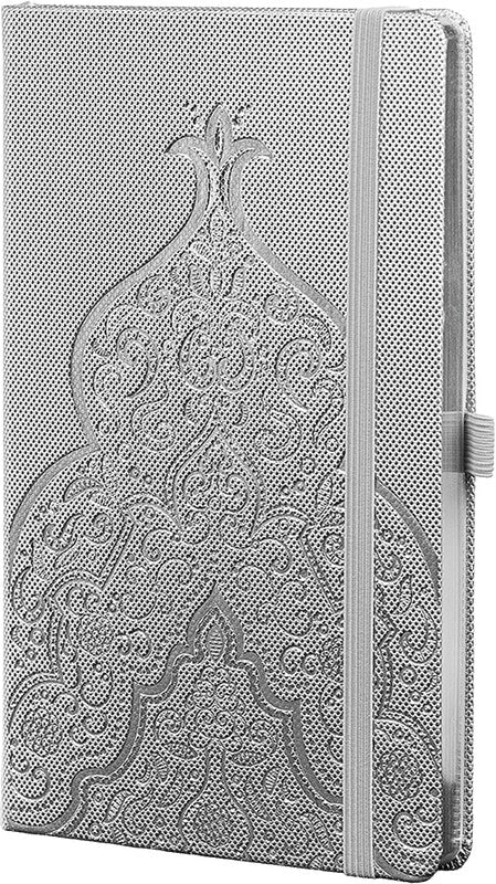 Castelli Notizbuch, 190 × 250 mm, liniert, Leimbindung, Hardcover, 192 Seiten, 80 g/m² – mehrfarbig