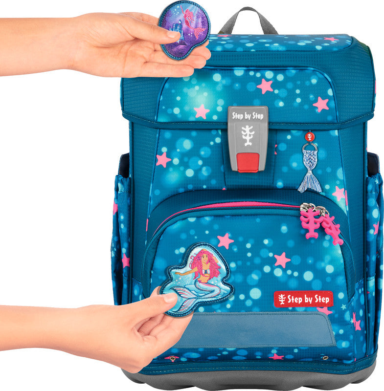 Step by Step Schulrucksack Cloud – 5-teilig – Mermaid Lola – recycelte Materialien