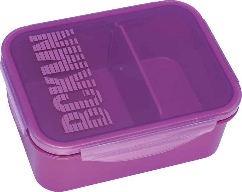 Beckmann Lunchbox – 1,7 l – mit Innenteiler – Kunststoff – violett – 18,7 × 7 × 14 cm