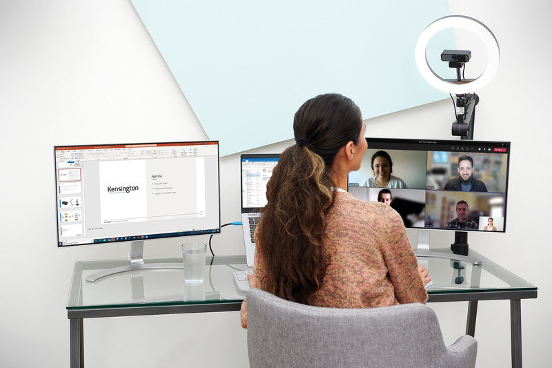 Kensington L1000 – Ringlicht mit Webcam-Halterung – Bi-Color, USB-A, für Kensington Ecosystem