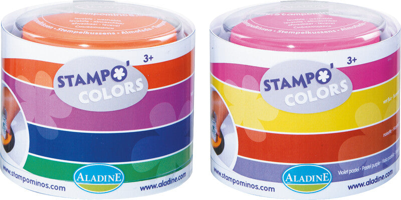 Aladine kids Aladine – Stempelkissen – sortiert, Ø 100 mm, Set zu 4
