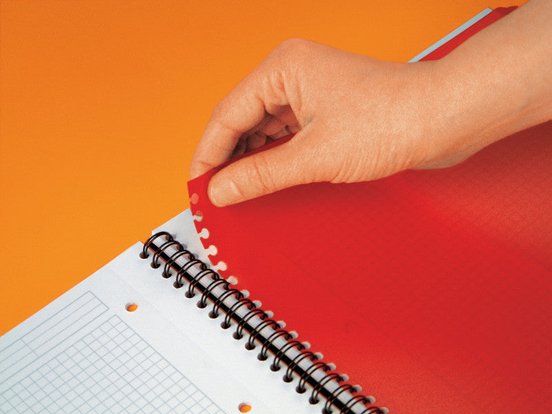 Oxford Collegeblock, 80 Blatt, 4-fach gelocht, perforiert, 80 g/m² – Orange, für SCRIBZEE App