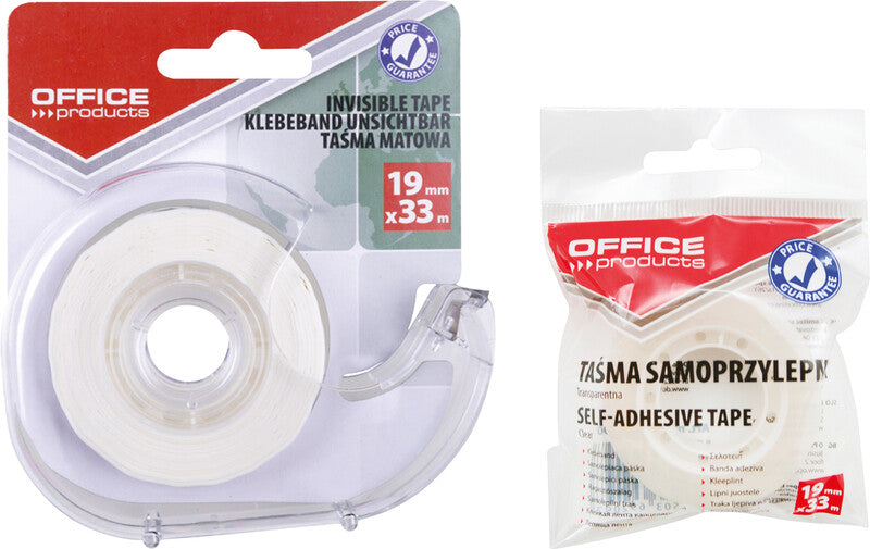 Office products Handabroller – für Rollenbreite bis 19 mm, für Bandlänge bis 33 m, Kunststoff, transparent