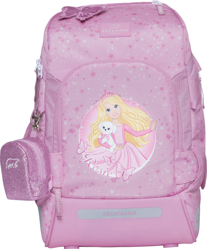 Beckmann Schulrucksack Active Air Flx – 6-teilig – Rosie – 26,0 × 39,0 × 22,0 cm