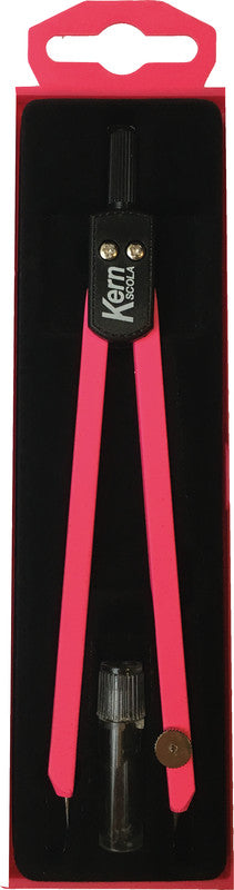 Kern scola Zirkel – Schenkellänge 13,5 cm, Radius 15 cm, Messing, Pink