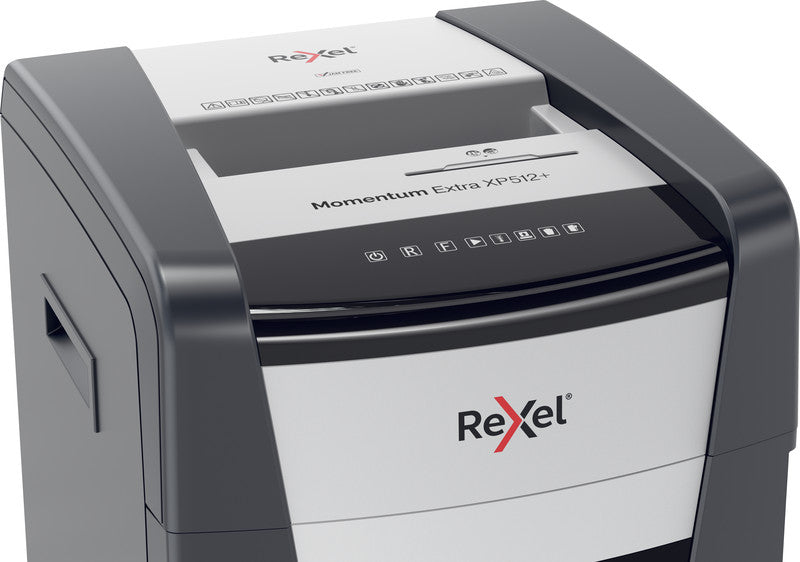 Rexel Momentum XP512+ – Aktenvernichter, DIN P-5, Mikroschnitt 2 × 15 mm, 12 Blatt, 45 l, A4