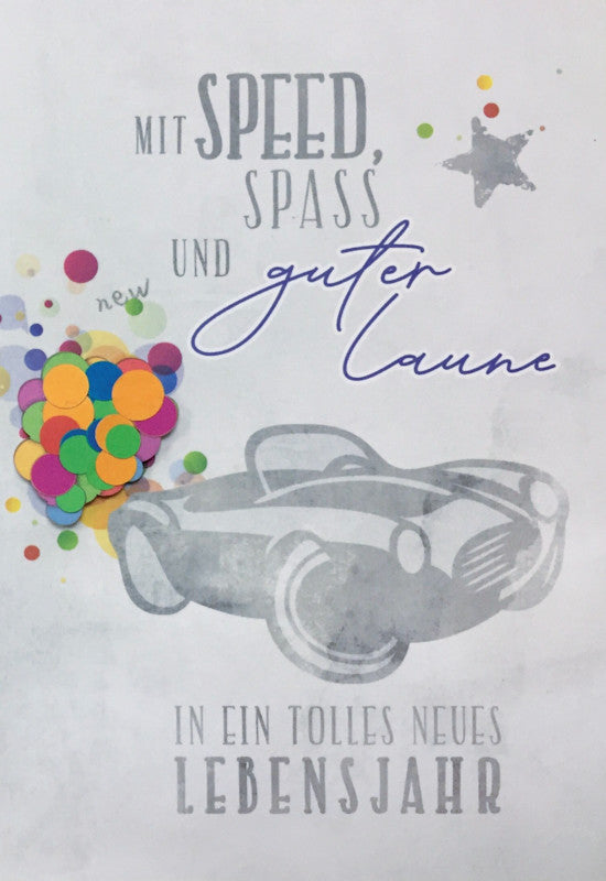 Kurt eulzer Grusskarte Geburtstag – A6 (105 × 148 mm) – Text DE, Karton