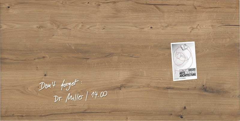 Sigel Whiteboard – 91 × 46 cm, Glas, magnetisch, Wandmontage, inkl. SuperDym Magnetwürfel, Montagesatz