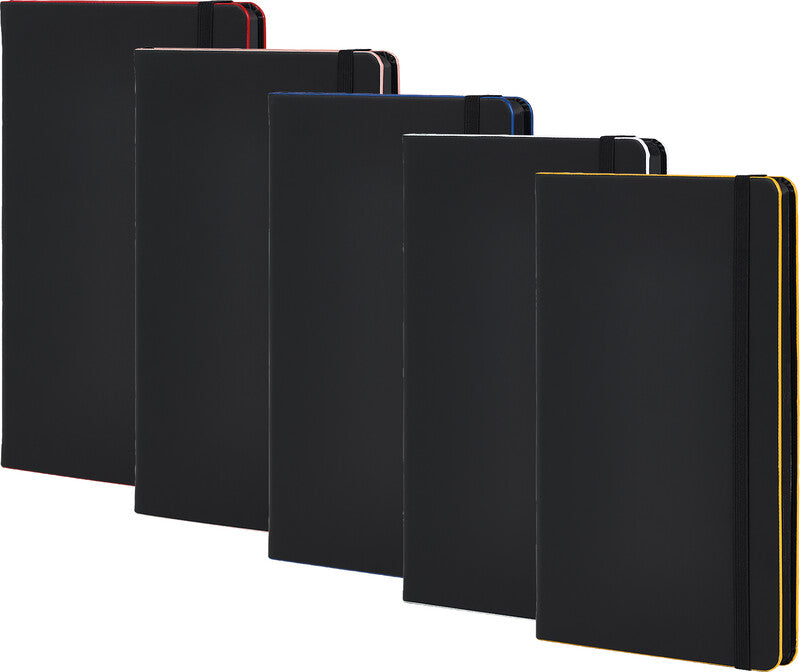 Castelli Notizbuch, 130 × 210 mm, liniert, Leimbindung, 192 Seiten, 80 g/m² – mehrfarbig
