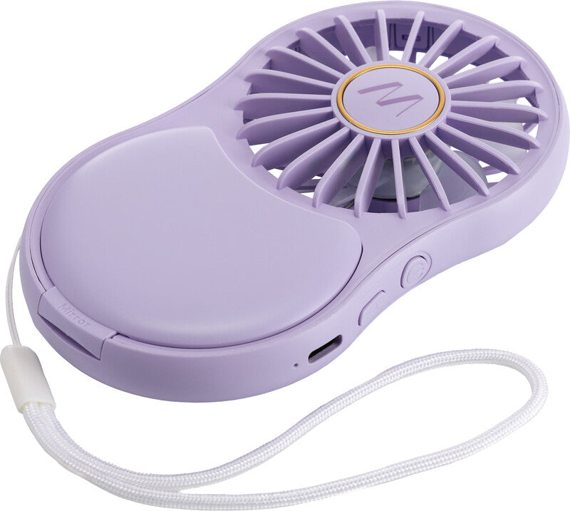 Muitomas Handventilator MIRRORFANVL – 3 Stufen, USB-C, Violett