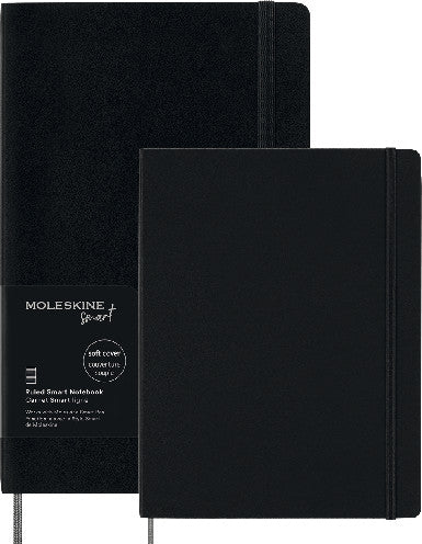 Moleskine Notizbuch, Leimbindung, Hardcover, 144 Seiten, 100 g/m² – schwarz, für Moleskine Notes App