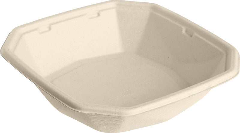Duni Octabagasse Take-away-Box Bagasse – 400 ml, 152 × 152 × 38 mm, braun, 50 Stück