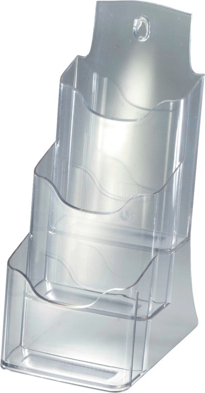 Sigel Tischprospekthalter – Acryl, transparent, 245 × 400 mm – für A4-Formate