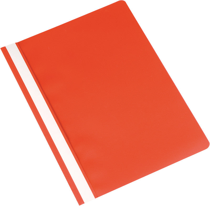 Q-CONNECT Schnellhefter – A4, PP, rot, Beschriftungsfeld, 1 Stk.
