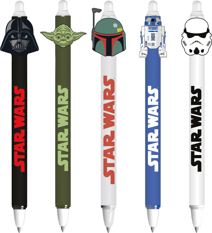 Star wars Radierbare Tinte – Tintenroller, Blau, radierbar, Druckmechanik, Kunststoff, sortiert, für Linkshänder
