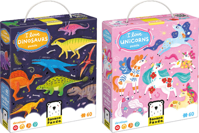 Banana panda I love Dinosaurs – Logikspiel, 1 Spieler, ab 4 Jahren