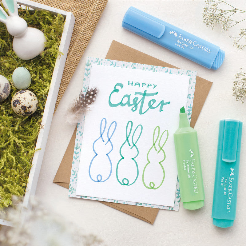 Faber-Castell 46 Pastell Textmarker Lichtgrün – Keilspitze, 1–5 mm, nachfüllbar