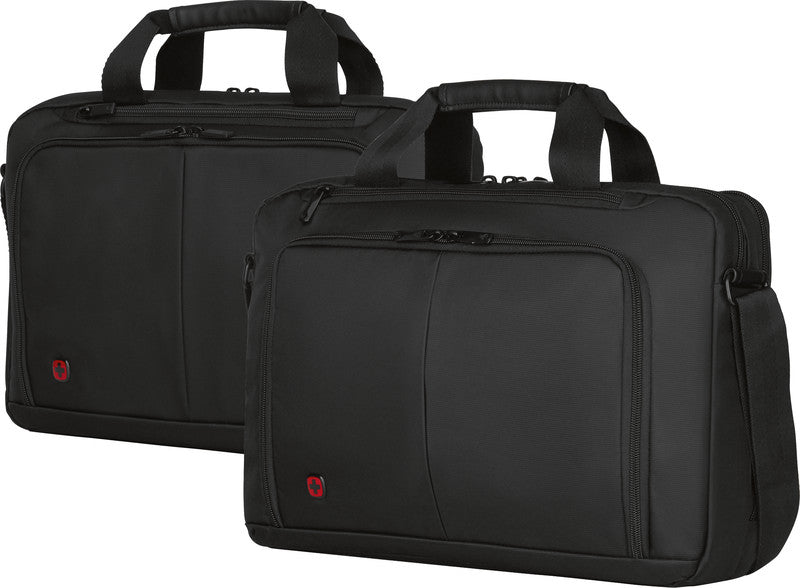 Wenger/SwissGear Wenger Source Notebook-Tasche – für Notebooks bis 16", 8 l, wasserabweisend, Aufsteckfunktion, Nylon, schwarz