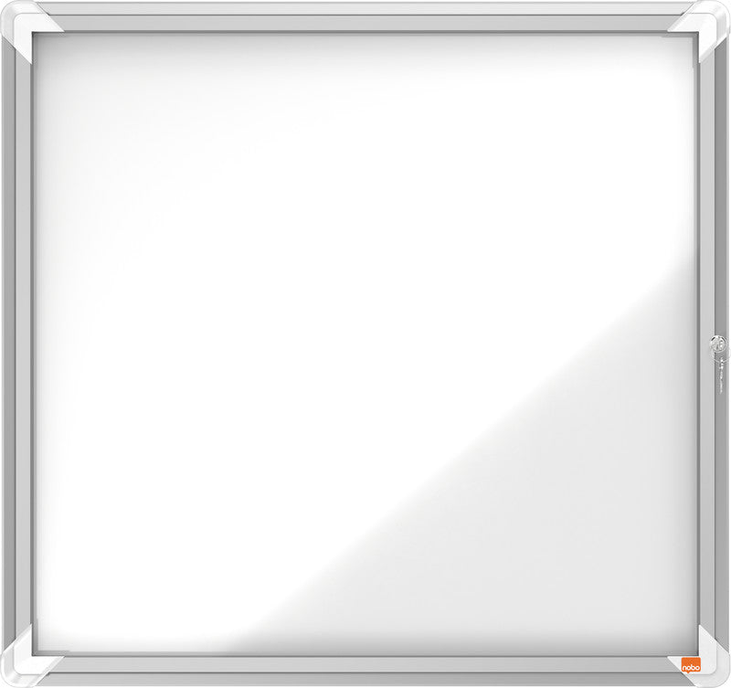 Nobo Schaukasten Premium Plus, 6 × A4 – Aluminium, abschliessbar, Aussenbereich, 70,9 × 66,8 × 4,3 cm