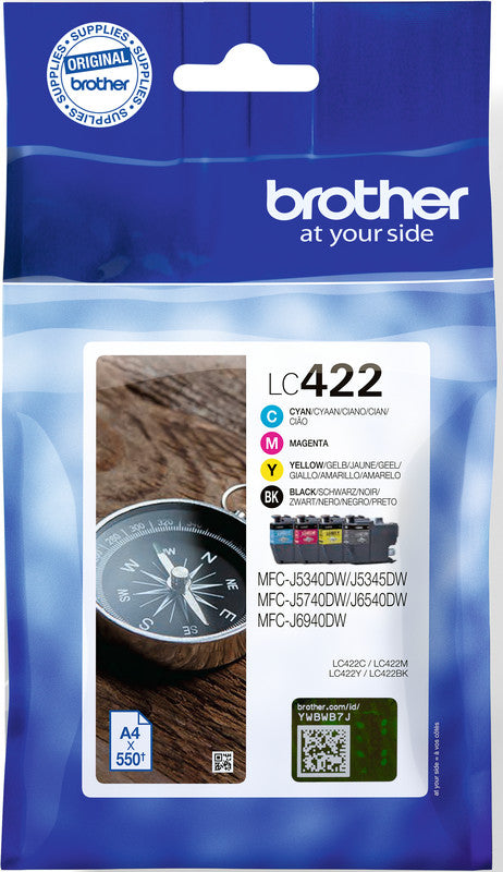 Brother Tintenpatronen-Multipack CMYK, 4er-Pack