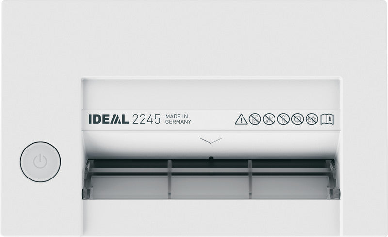Ideal 2245/CC – Aktenvernichter, DIN P-4, Partikelschnitt 3 × 25 mm, 6 Blatt, 20 l, A4